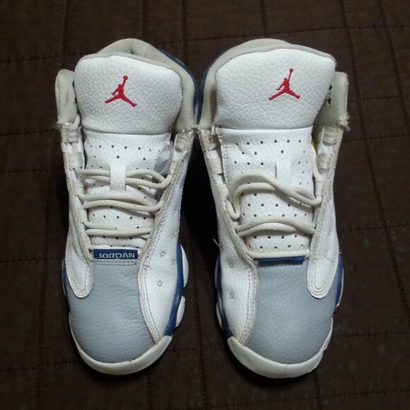 Jordan 13 Shoes Sneakers 2Y / 2 Youth Basketball Ble White Gray Boys - Picture 5 of 14